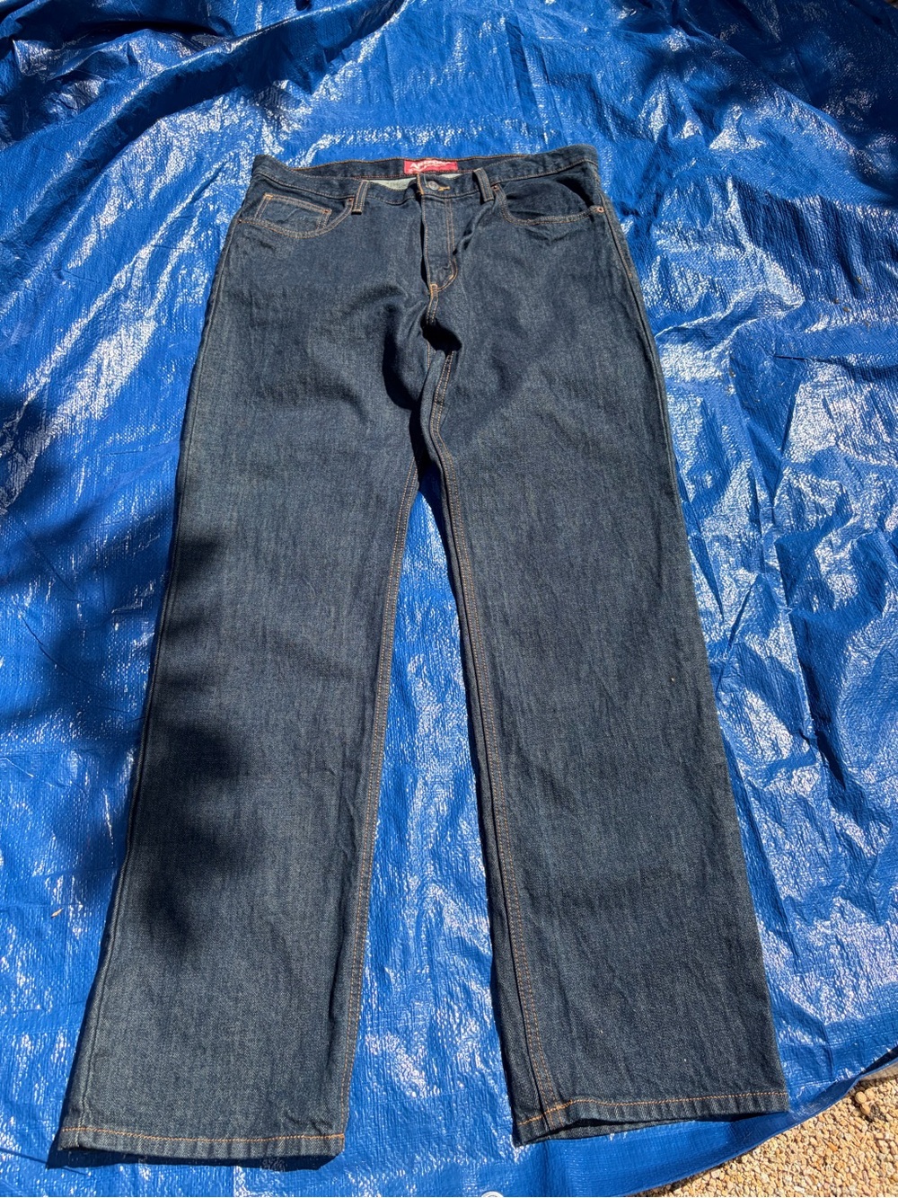 Arizona Co Men's Dark Blue Straight-Leg Relaxed Jeans